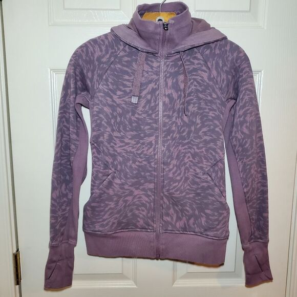 Athleta Triumph Printed Hoodie Jacket Size XXS - Picture 2 of 13